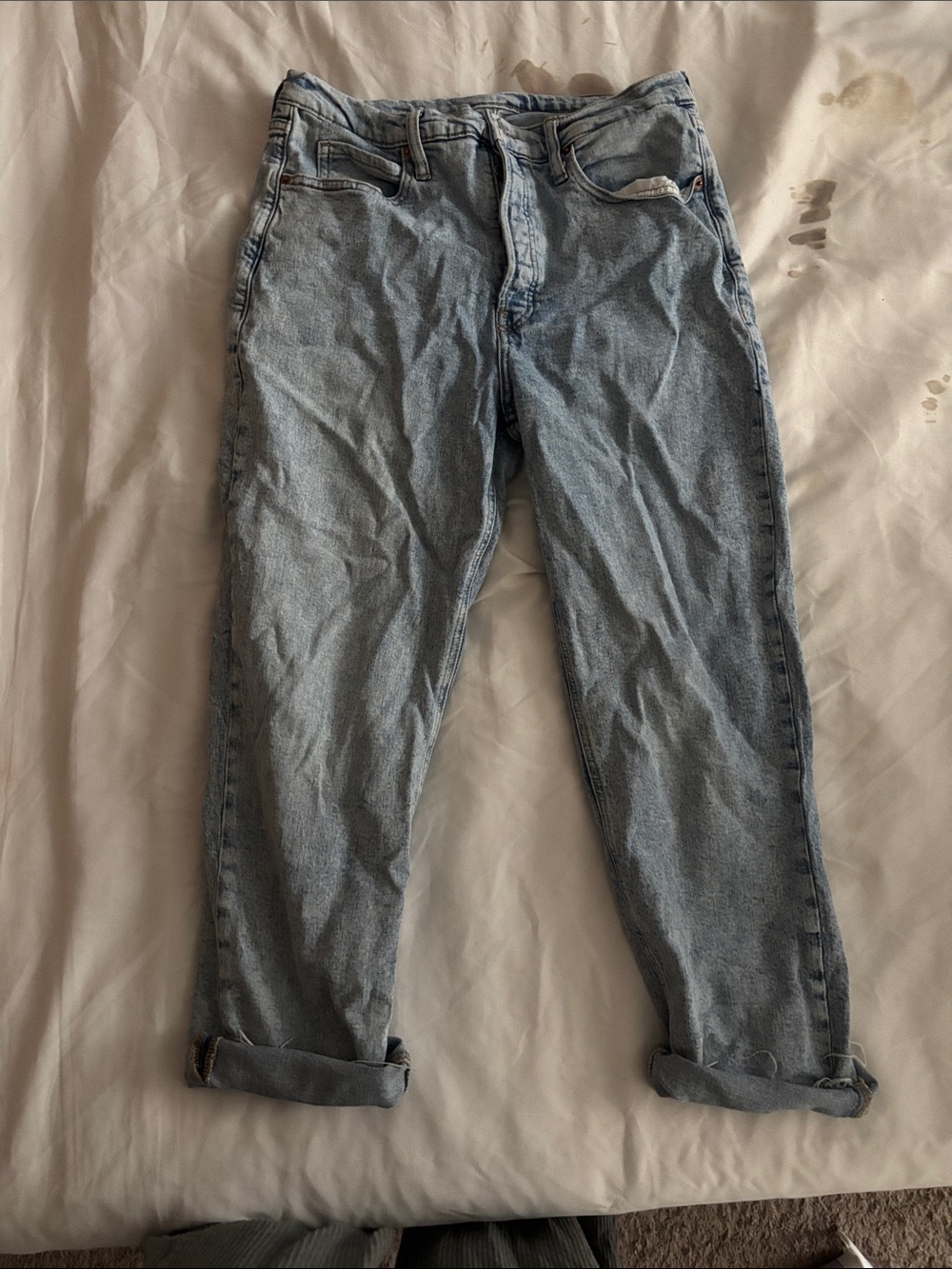 Casual Light Blue Women's Boyfriend Jeans - Relaxed Fit